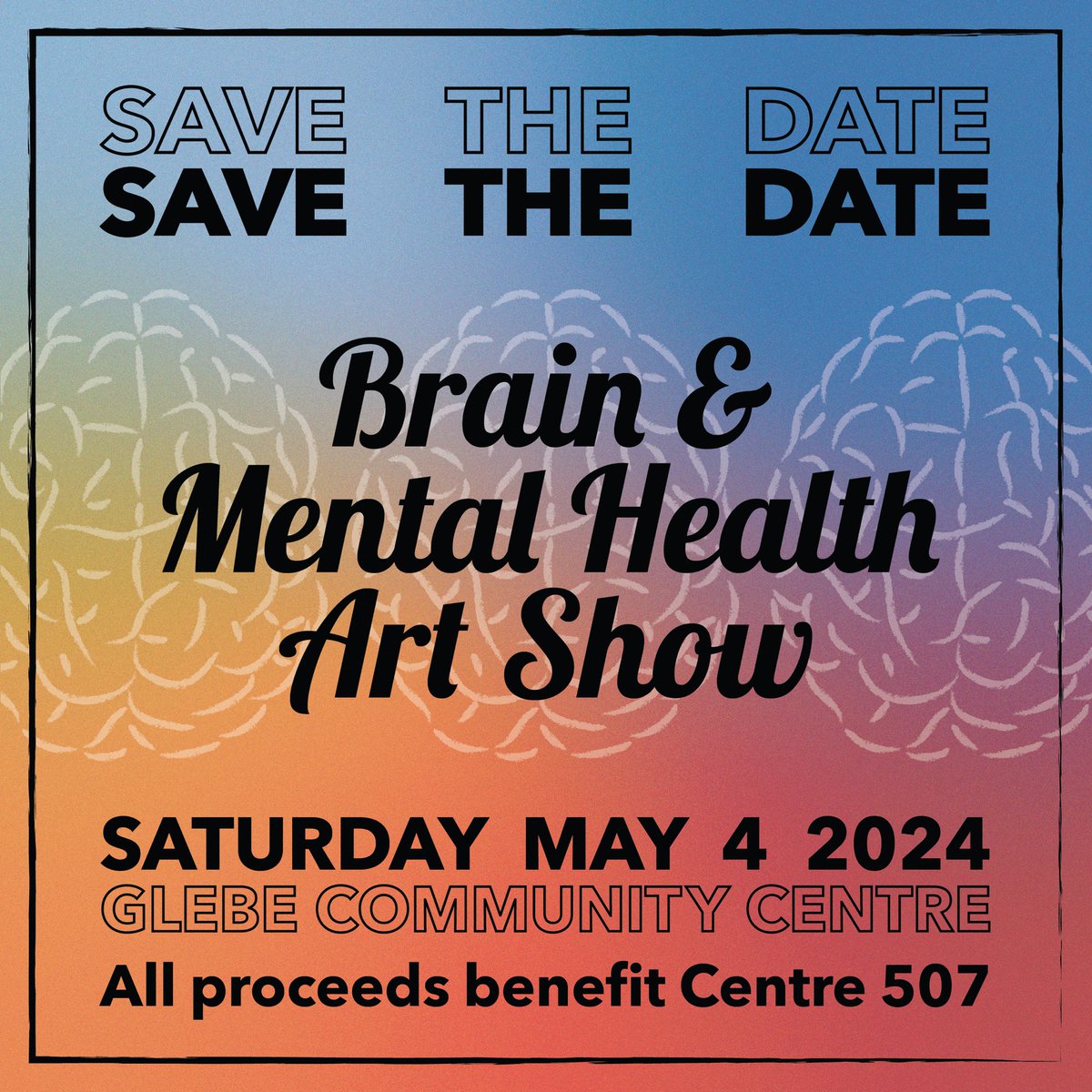 SfN Ottawa Chapter (@sfnottawa) on Twitter photo SAVE THE DATE 📆 SfN Ottawa’s Brain and Mental Health Art Show returns on May 4, 2024, at the Glebe Community Centre with proceeds benefitting <a href="/Centre507/">Centre 507</a>! SAVE THE DATE 📆 SfN Ottawa’s Brain and Mental Health Art Show returns on May 4, 2024, at the Glebe Community Centre with proceeds benefitting <a href="/Centre507/">Centre 507</a>!