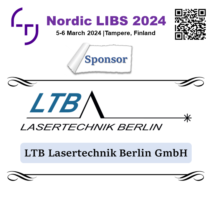 We're delighted to announce LTB Lasertechnik Berlin GmbH as the first sponsor for #NordicLIBS2024.

📅 05-06 March 2024 
📍 Sauna capital of the world (Tampere, Finland) 
Link: events.tuni.fi/nordiclibs2024/
**Abstract submission and registration are now open!

#LIBS #Conference