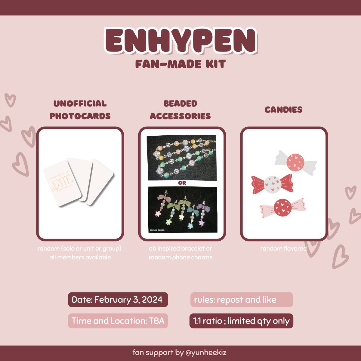 yunheekiz's tweet photo. hi! i'll be giving away enha kits and heeyunki banner on d-day! 

― like, rt, &amp; (optional only) follow
― strictly 1:1 ratio (limited quantity)
― open for trades and donations (dm ^^)

#FATE_IN_NEWCLARKCITY https://t.co/zMDwxBhiBV