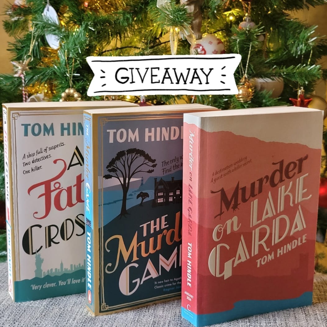 Tom Hindle (@tomhindle3) on Twitter photo ๐GIVEAWAY!๐
With one month exactly until the release of MURDER ON LAKE GARDA, I'm giving away my last proof copy. And as I'm feeling particularly festive, I'm including signed copies of A FATAL CROSSING and THE MURDER GAME too.
To enter, just like and retweet.
๐Good luck!๐ ๐GIVEAWAY!๐
With one month exactly until the release of MURDER ON LAKE GARDA, I'm giving away my last proof copy. And as I'm feeling particularly festive, I'm including signed copies of A FATAL CROSSING and THE MURDER GAME too.
To enter, just like and retweet.
๐Good luck!๐