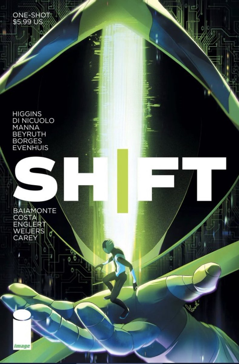 Reminder that Shift #1 releases THIS Wednesday. It collects all the Shift stories from the Image! 30th Anniversary Anthology, plus it includes a bonus 5th story that sets up Shift’s role in the ongoing #CatalystWar storyline. #GetShifty