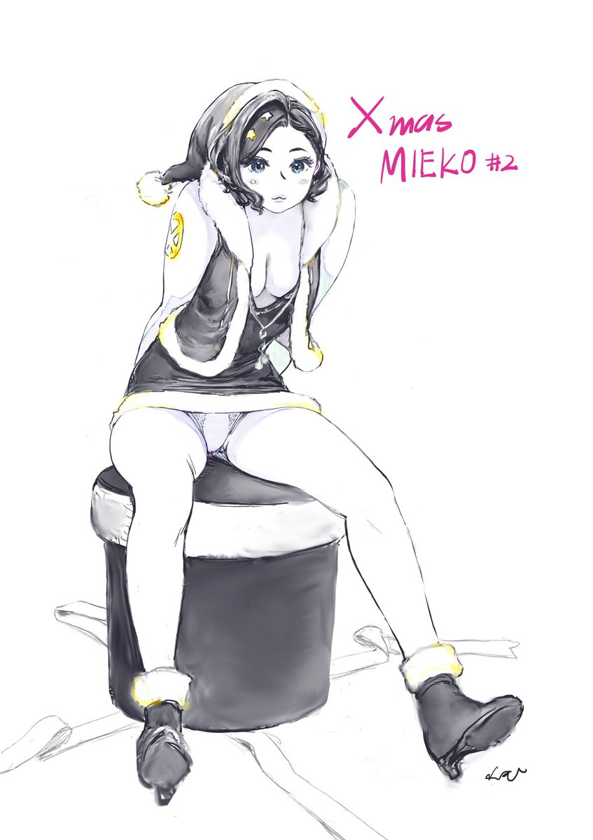 ミニスカサンタ見栄子もやってくるッ。