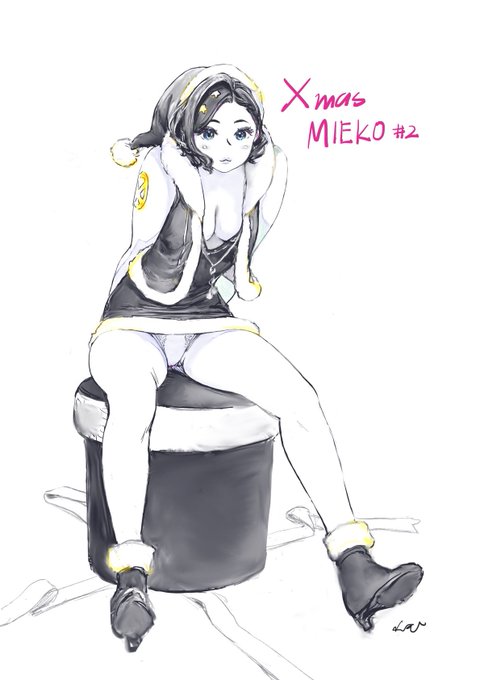 ミニスカサンタ見栄子もやってくるッ。