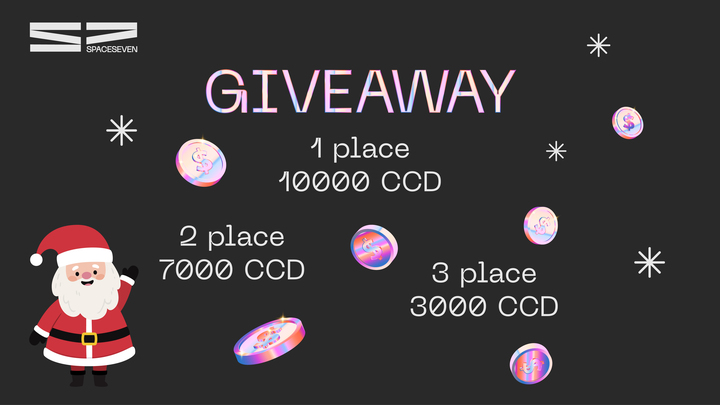 Spaceseven (@spaceseven_nft) on Twitter photo Spaceseven Christmas 20,000 $CCD #Giveaway! 🎁
🏆 Prizes:
🥇1st: 10k CCD
🥈2nd: 7k CCD
🥉3rd: 3k CCD
📅 Results: Dec 25th
✨ How to Enter:
- Follow <a href="/spaceseven_nft/">Spaceseven</a> & <a href="/ConcordiumNet/">Concordium</a>
- Like ❤️, RT 🔁 & Tag 3 friends below ⤵️
Spread joy this holiday! Participate now! 🎄 Spaceseven Christmas 20,000 $CCD #Giveaway! 🎁
🏆 Prizes:
🥇1st: 10k CCD
🥈2nd: 7k CCD
🥉3rd: 3k CCD
📅 Results: Dec 25th
✨ How to Enter:
- Follow <a href="/spaceseven_nft/">Spaceseven</a> & <a href="/ConcordiumNet/">Concordium</a>
- Like ❤️, RT 🔁 & Tag 3 friends below ⤵️
Spread joy this holiday! Participate now! 🎄