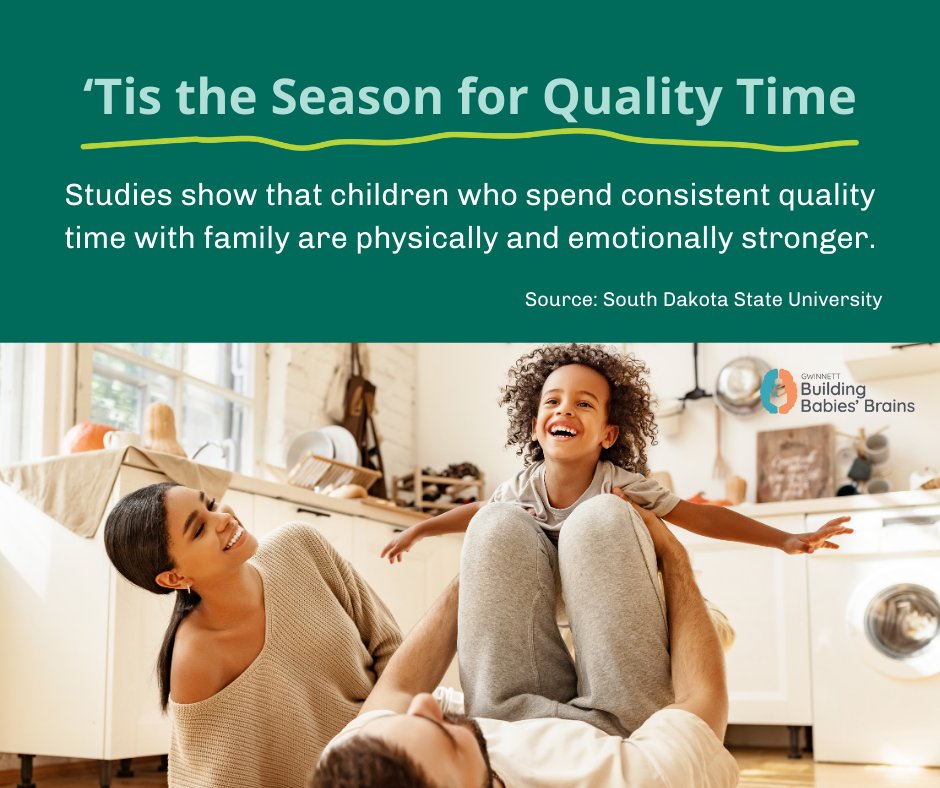 Recurring family time with your children is a great way to build your child's social-emotional and physical well-being. For activity ideas and more information, visit BuildingBabiesBrains.com #EarlyLearning #ChildDevelopment #BuildingBabiesBrains