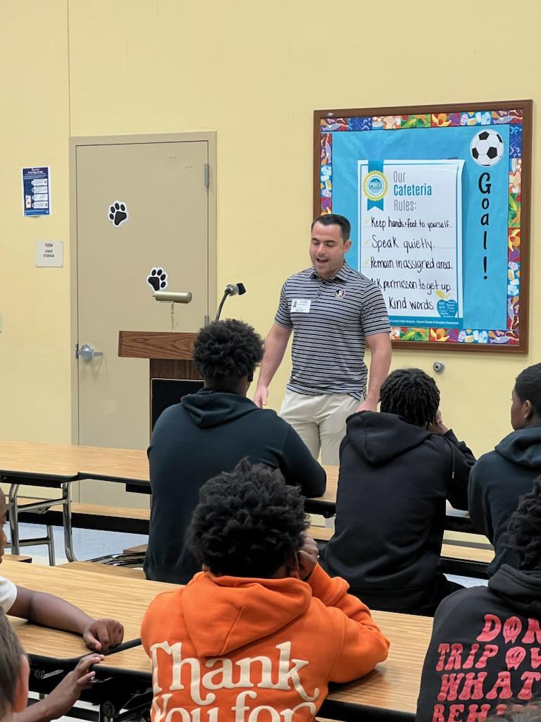BulldogsPrc's tweet photo. Pine Ridge would like to thank Mr. Pollack for inspiring our students to strive for success. https://t.co/7vLpJyGAV3