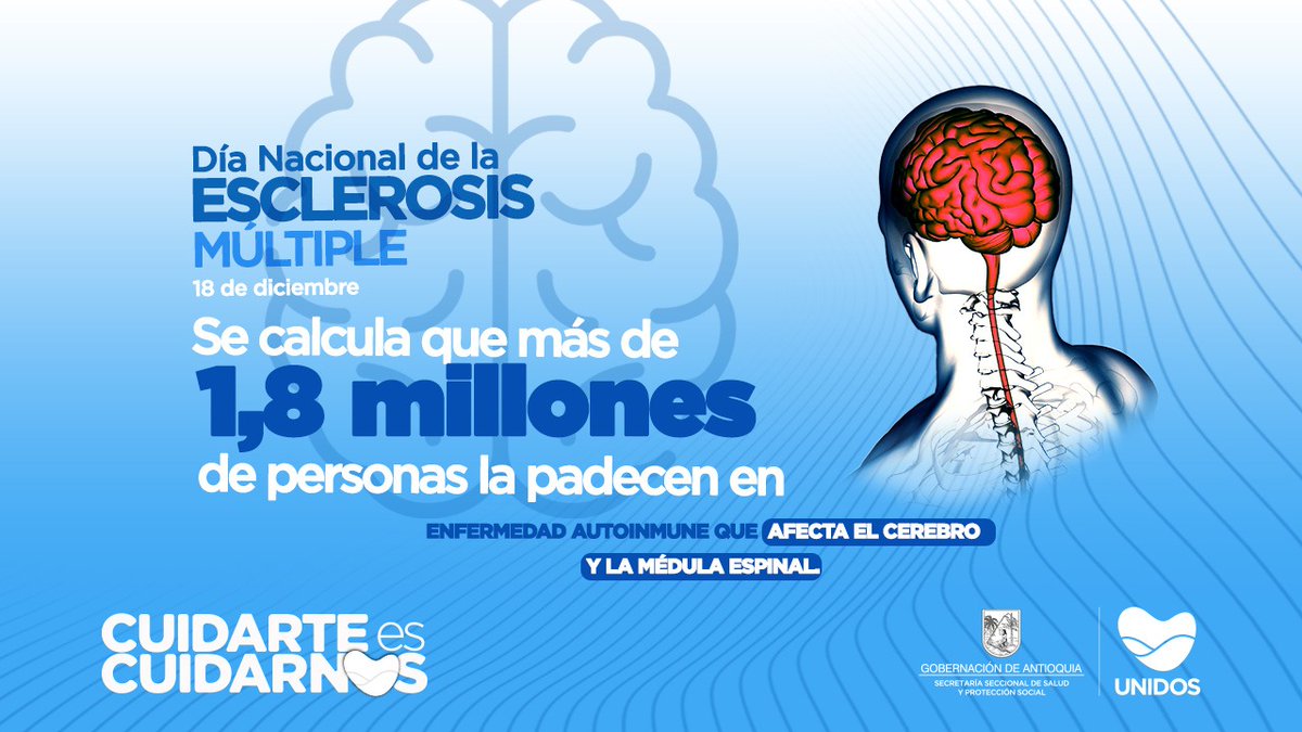 #DíaMundialdelaEsclerosisMúltiple
Aunque de momento no se ha descubierto la cura, sí es posible llevar una vida normal con la enfermedad.
Afecta más a las mujeres que a los hombres y suele comenzar entre los 20 y los 40 años.

#CuidarteEsCuidarnos💚