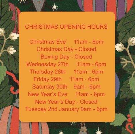 Christmas Hours at the Owl Happy Christmas and a Happy New Year! owlbookshop.co.uk