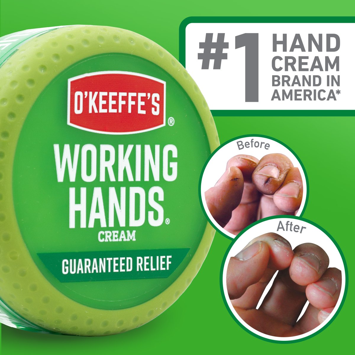 We're not called America's #1 Hand Cream brand for nothing. The results speak for themselves. 

#okeeffes #workinghands #hardworkinghands #dryhands #handcream
