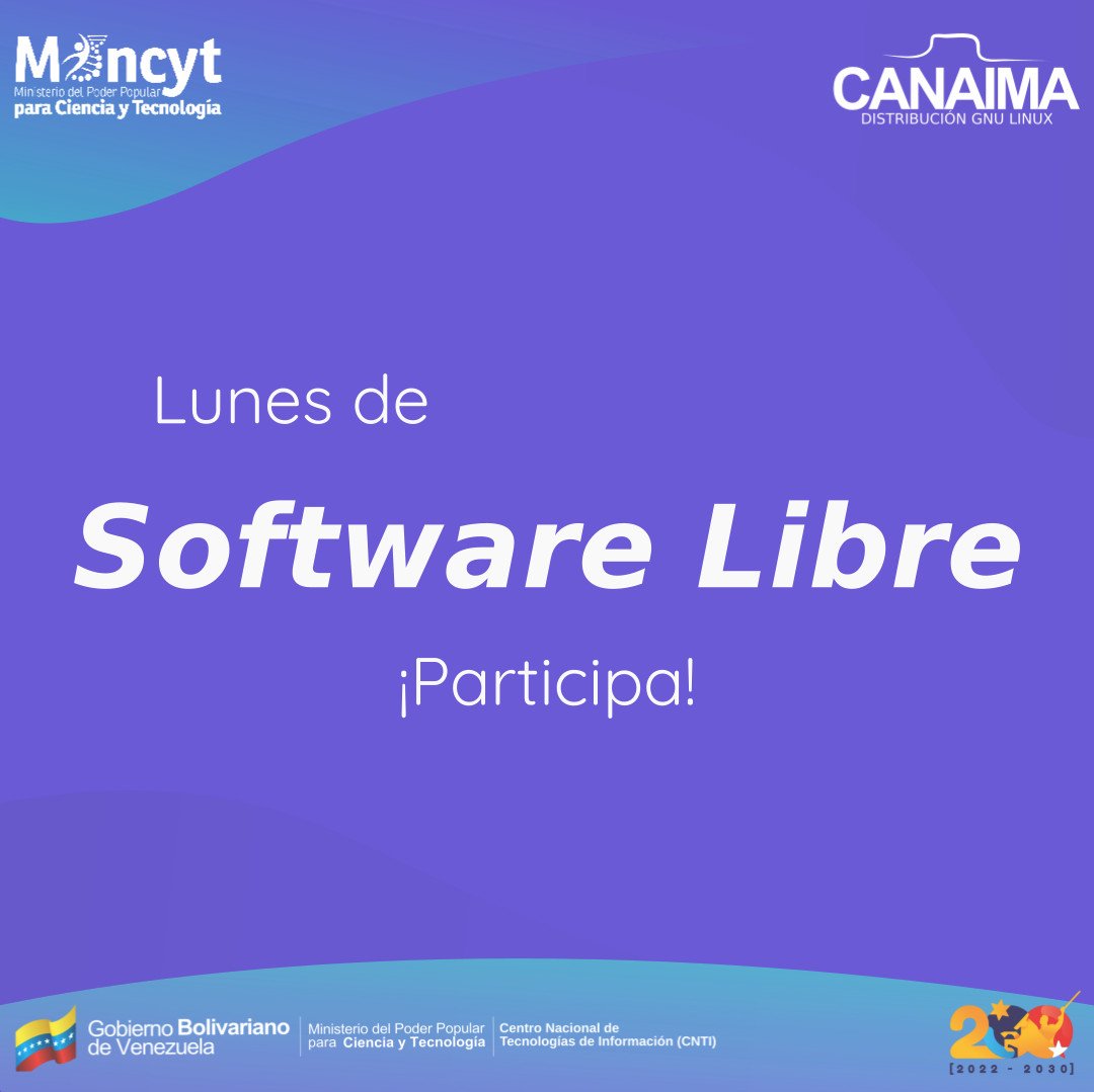 Sigue estos pasos y participa en el Lunes de Software Libre. 🟣Elige una aplicación libre. 🔵Redacta un tuit con información de la aplicación seleccionada. 🟣Utiliza la etiqueta oficial #LunesDeSoftwareLibre 🔵Publica e invita a otr@s usuari@s a participar. ¿Qué esperas?