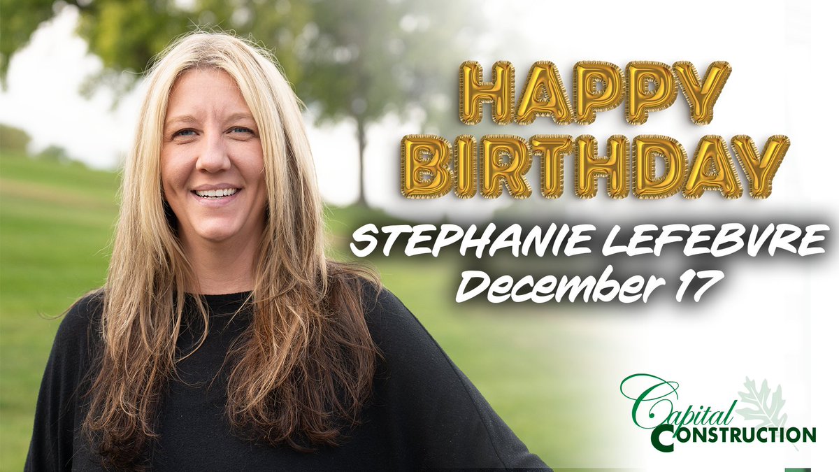 Happy Birthday, Stephanie Lefebvre!
Wishing you an exciting and fun filled birthday!

#ThereWhenYouNeedUs #HappyBirthday