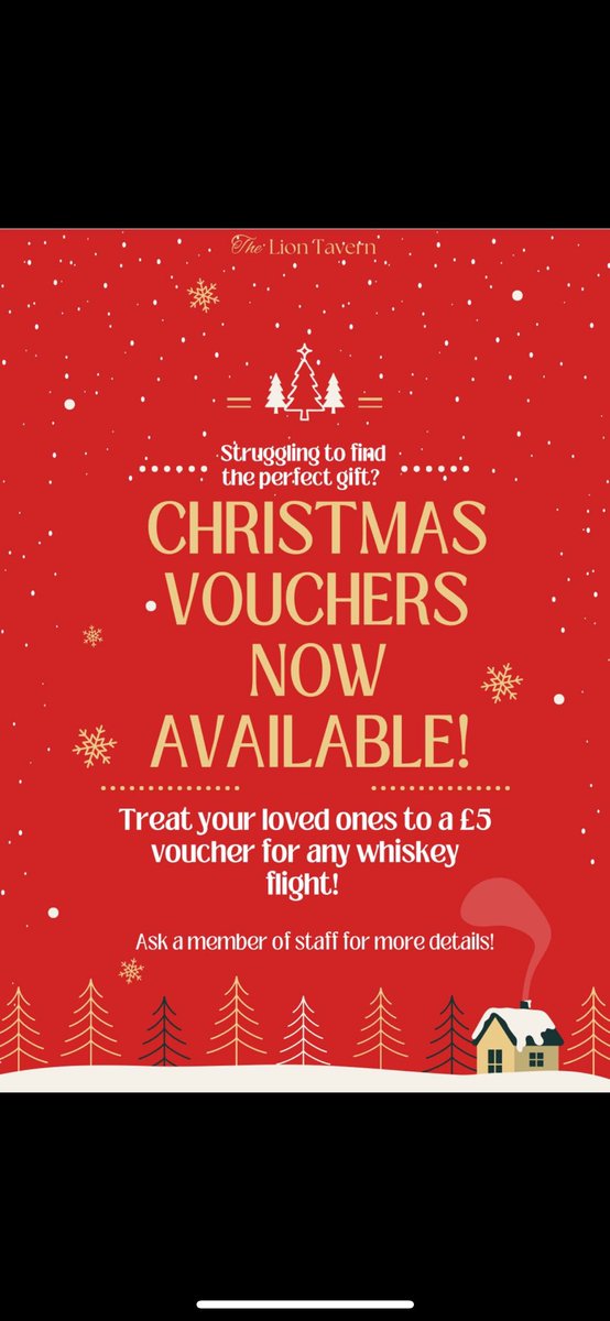 The big day is only around the corner, grab one of our whiskey flight vouchers and make someone’s Christmas extra special 🎄🎁
