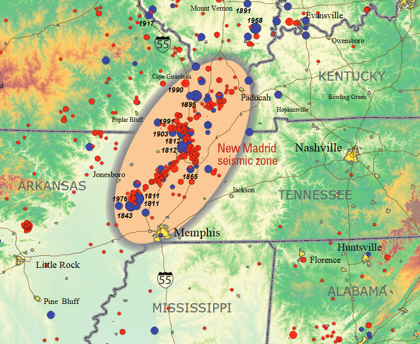 This past Saturday, Dec 16th, marked the 212th anniversary of the M7.5 #earthquake that rocked the Mississippi River Valley. It would be the first of three M7+ events to shake the region in just a few short months. Learn more➡️ ow.ly/2uF650Qjwxh @USGS_Quakes #NewMadrid