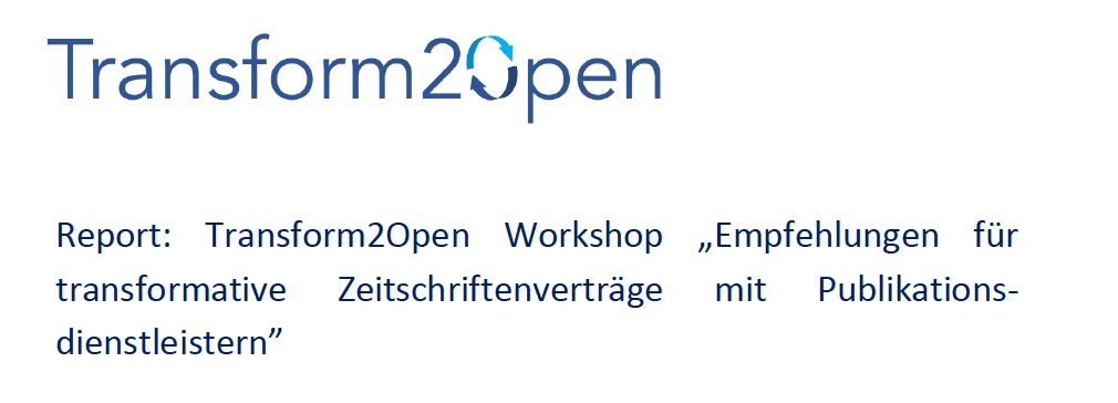 Transform2Open's tweet image. Am 16.10.2023 lud Transform2Open zum Stakeholder:innen-Workshop zu den &quot;Empfehlungen für transformative Zeitschriftenverträge mit Publikationsdienstleistern&quot; der Allianz ein doi.org/10.48440/allia…
Zum Workshop-Bericht➡️doi.org/10.5281/zenodo…
#OATransformation #OpenAccess (lmf)