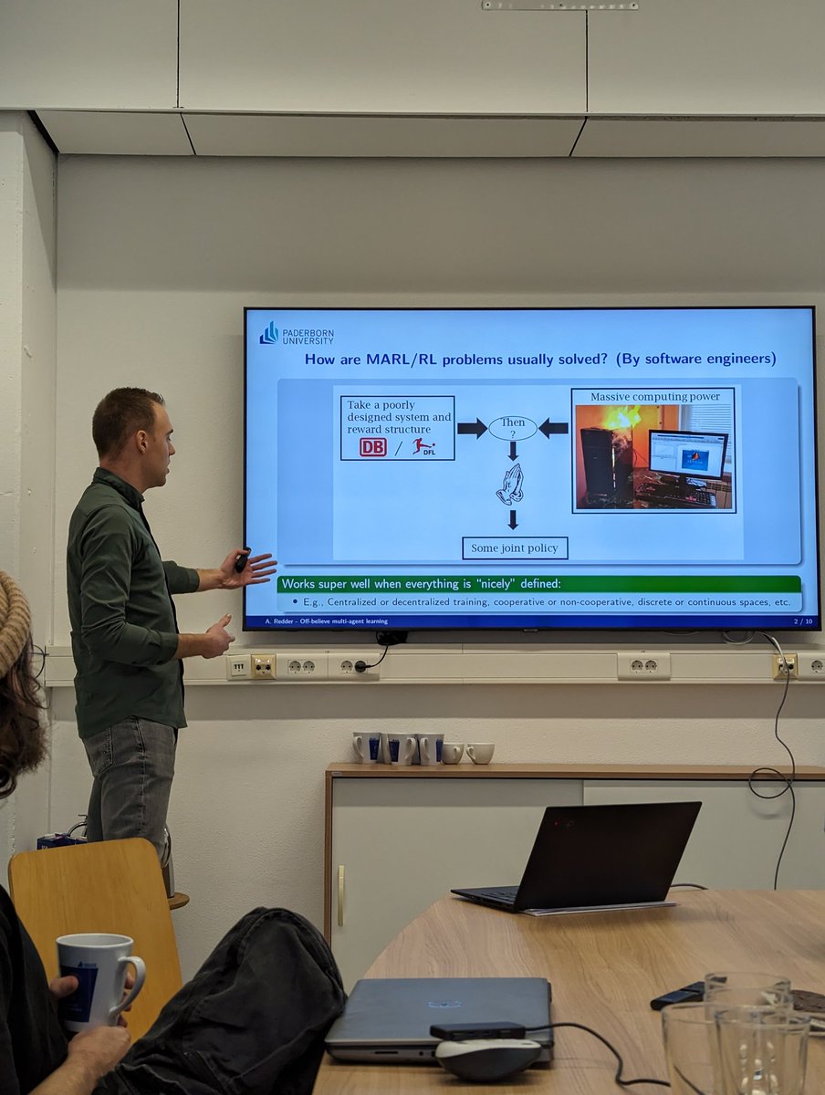 Last week the AIRLab visited the department of Automatic Control (RAT) at Paderborn university. We exchanged our knowledge in robotics disciplines involving simulation, event cameras, SLAM, control, and rigid body dynamics, among other topics. Here's a sneak peak to these days: