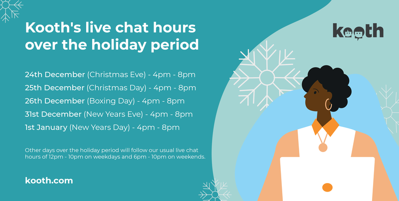 A reminder 💖🔽 We know this time of year can be difficult and we want to remind you that you're not alone. Our live chat is still available to access during the Winter holiday period. (See dates & times below) If you or someone you know needs extra mental wellbeing support