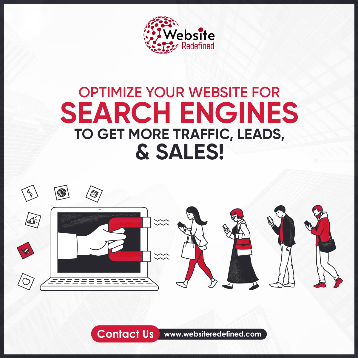 Having a well-designed website is only half the battle. Our team also specializes in SEO to ensure your website ranks higher on search engines and attracts more organic traffic.

Contact Us!
websiteredefined.com

#webdevelopment #websiteredefined