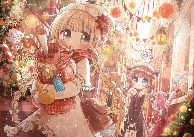 「キャンディーケイン 雪だるま」のTwitter画像/イラスト(新着)