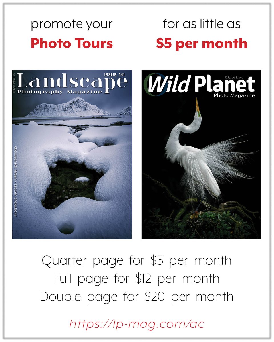 For $5 per month, you can now promote your photo tours and boost your company's reach. lp-mag.com/ac