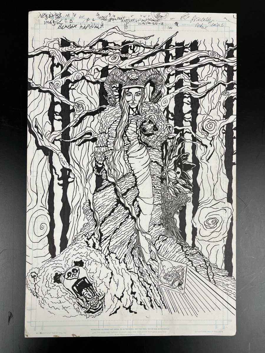 RayMCarney's tweet photo. Princess of coin
Pen an ink on paper
Next oil
Blueprint 
Prints?
#princessofcoin
#princessofdisks
#penanink
#paper
#blueprint
#prints
#acidpop
#raycarney

Shot by @brettfoxstudio https://t.co/LUCTGgSNgj