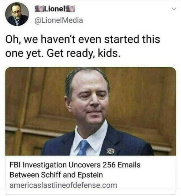 How many would pay $$$ to see those creepy Schiff emails? 🙋‍♂️