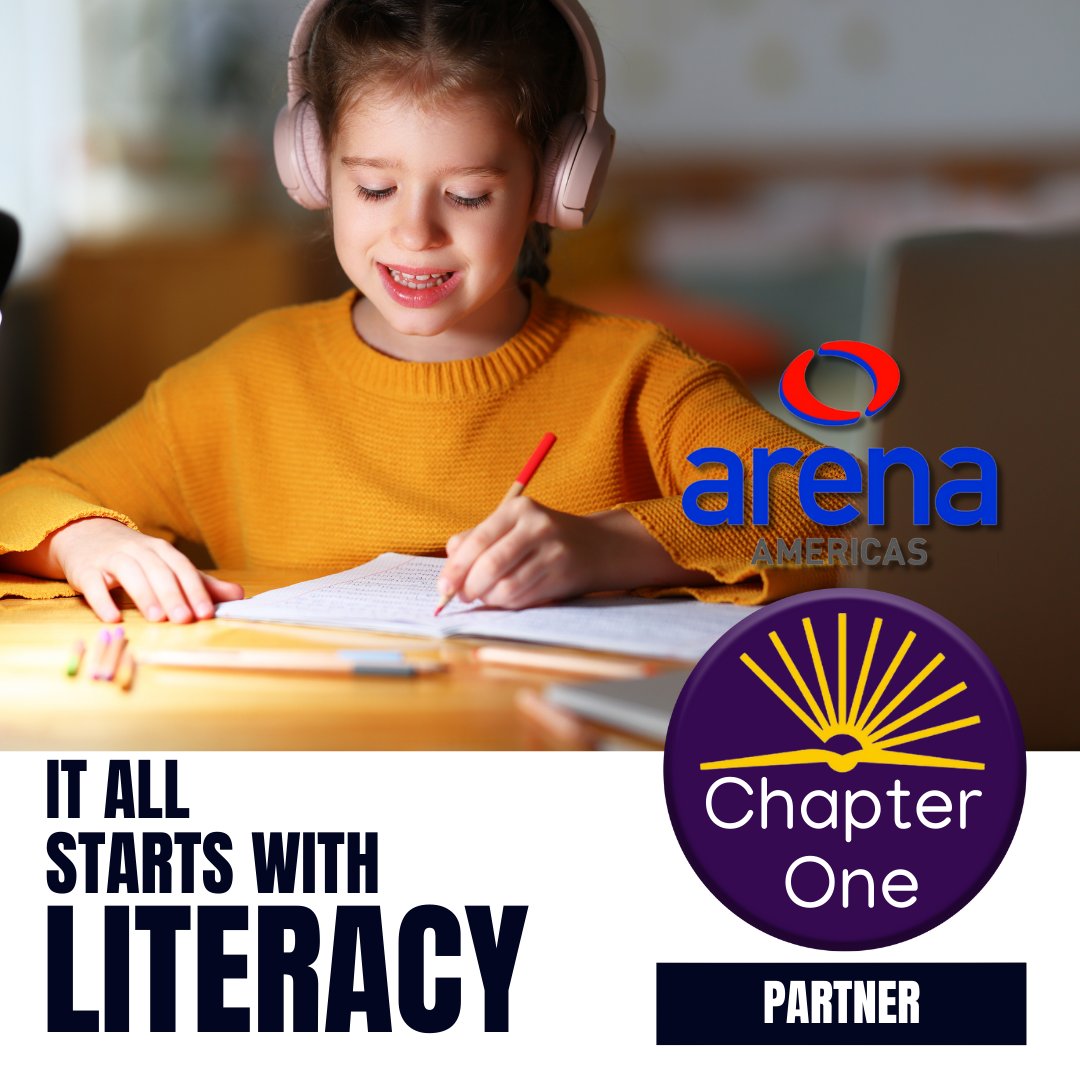 We're excited to announce that Arena America has become a Chapter One Corporate Partner!

Learn more at chapterone.org/volunteer

#volunteer #makeadifference <a href="/partnerwithus/">A and T</a> #chapteroneUSA #literacy