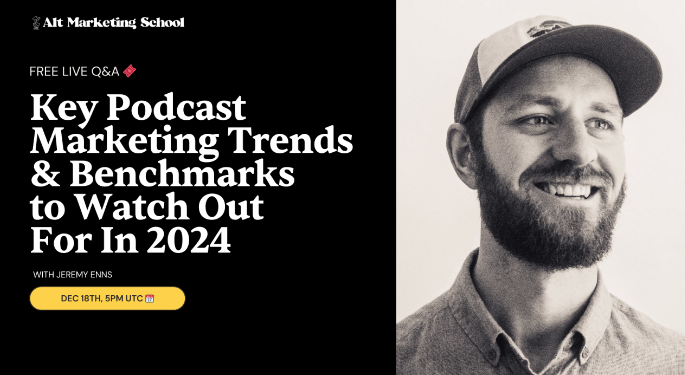 Today is THE day to get ba-dazzled by podcast insights 🫶

Join us and <a href="/iamjeremyenns/">Jeremy Enns 🇨🇦 | Podcast Marketing Academy</a>  for the ultimate podcast deep dive for one of the last events of the year for <a href="/altmarkschool/">Alt Marketing School 🤘</a> 

altmarketingschool.com/event/181223/