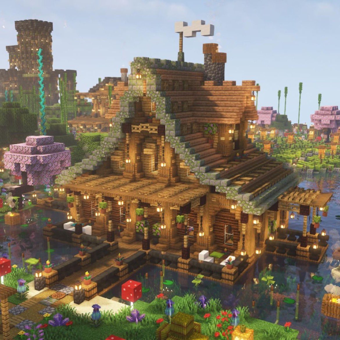 Minecraftvirall's tweet image. Cozy lake house!🏠
Follow @minecraftvirall for more!
Credit: @waxfraud
#minecraftbuilds #minecrafters #minecrafttutorial #minecraft