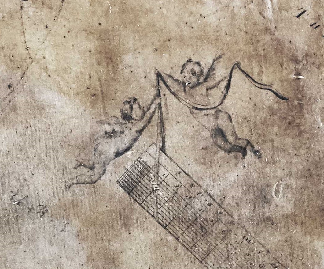 nyccarchives's tweet photo. Continuing our #festive #MapMonday theme, how about these adorable cherubim adorning a plan of John Harker’s estate at #Leyburn and #Harmby by J. Rodham, 1776, on parchment #ChristmasAngels https://t.co/2qAdQN2J0B