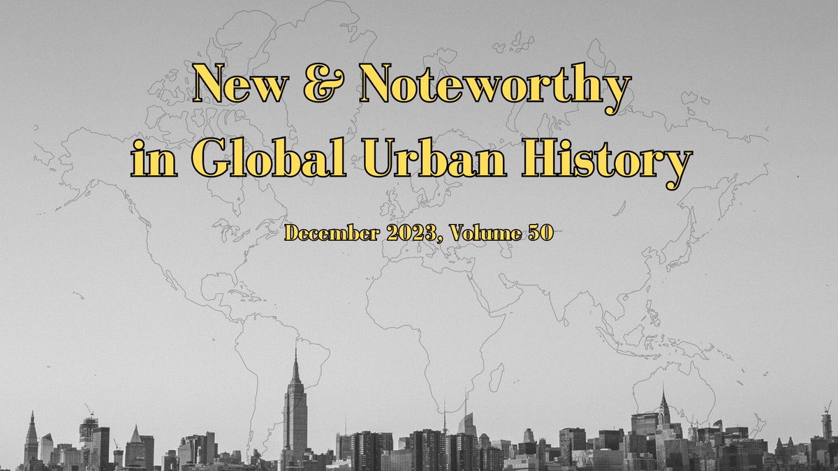 This month's newsletter is live! Check it out for news about upcoming GUHP events, fellowships, CfP, and new books in Global Urban History: bit.ly/GUHPNewsletter Have a new publication, event, or grant you'd like us to share? Email: communications@globalurbanhistory.org