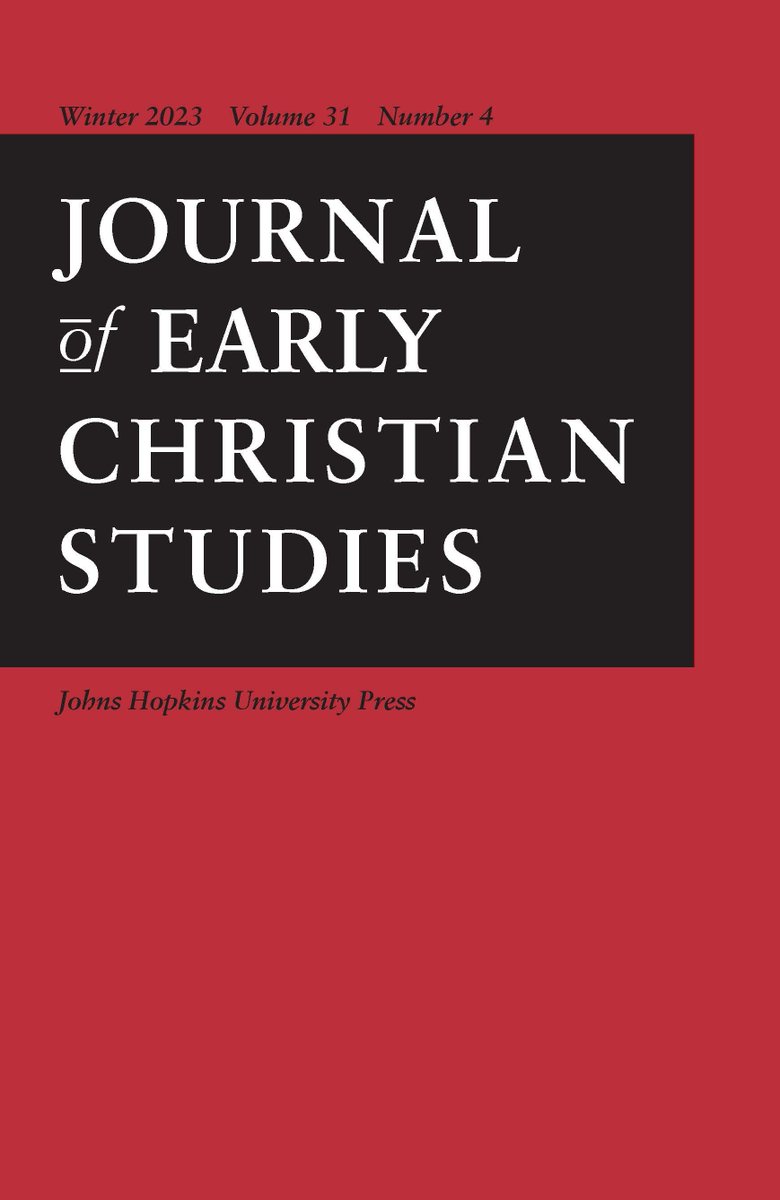 Yale Classics Lib (@yaleclassicslib) on Twitter photo New issue of Journal of Early Christian Studies Vol. 31, No. 4, (2023) muse.jhu.edu/issue/51438 <a href="/ProjectMUSE/">Project MUSE</a> <a href="/JHUPress/">Hopkins Press</a> <a href="/lukedrake/">Luke Drake</a> <a href="/SeanLeatherbury/">Sean Leatherbury</a> New issue of Journal of Early Christian Studies Vol. 31, No. 4, (2023) muse.jhu.edu/issue/51438 <a href="/ProjectMUSE/">Project MUSE</a> <a href="/JHUPress/">Hopkins Press</a> <a href="/lukedrake/">Luke Drake</a> <a href="/SeanLeatherbury/">Sean Leatherbury</a>