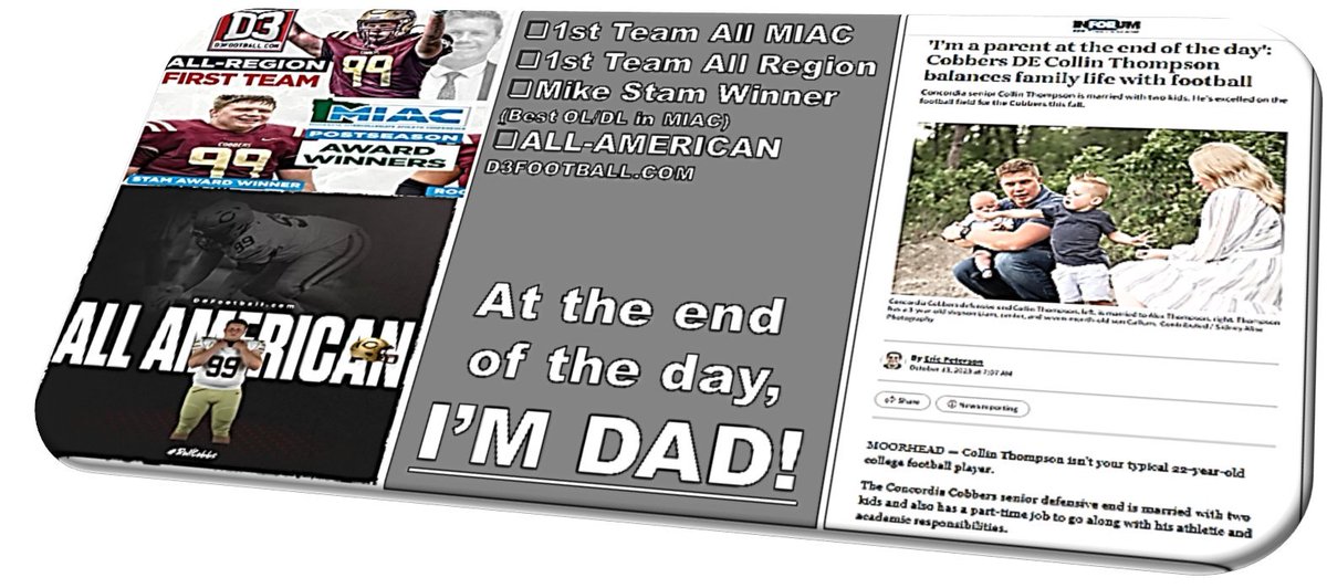 D-Line DAWG's couldn’t have better representation!
Everyone in that room is a part of every DAWG Award, we know &amp; celebrate that, Winning is Hard.
The effort by every room member the last 2 seasons is unmatched:
5-All MIAC Awards, MIAC Mike Stam Award, D3Football.com All