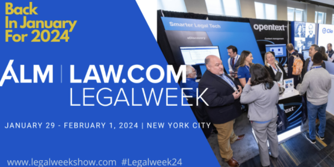 Legalweek is a month away. Have you registered? Start to plan your personal Legalweek experience today! Exhibit Plus Pass rates go up THIS Wednesday, December 20th 

bit.ly/3OeeJaw 
#Legalweek24 #Legaltech #Legalconferences #Legalevents