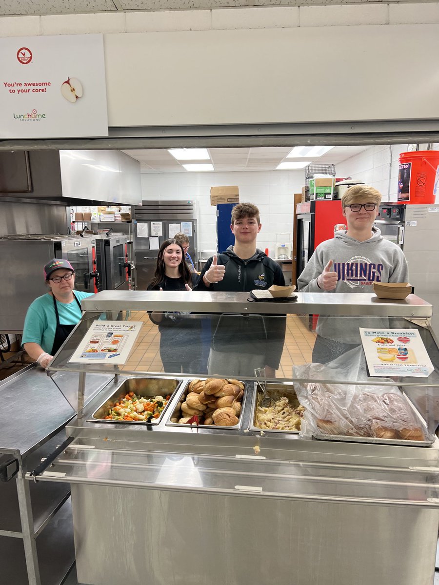Vikings Boys BB (@vikingsbbb) on Twitter photo First day serving lunch to our 6th-8th graders. Big THANK YOU to our kitchen staff! Always preparing and serving us, thanks for allowing us to serve you and our school. Looking good! 😎 <a href="/SternbergLuke/">Luke Sternberg</a> <a href="/kadenjorgensen2/">Kaden</a> <a href="/kadiehorwedel/">Kadie Horwedel</a> #BTB First day serving lunch to our 6th-8th graders. Big THANK YOU to our kitchen staff! Always preparing and serving us, thanks for allowing us to serve you and our school. Looking good! 😎 <a href="/SternbergLuke/">Luke Sternberg</a> <a href="/kadenjorgensen2/">Kaden</a> <a href="/kadiehorwedel/">Kadie Horwedel</a> #BTB