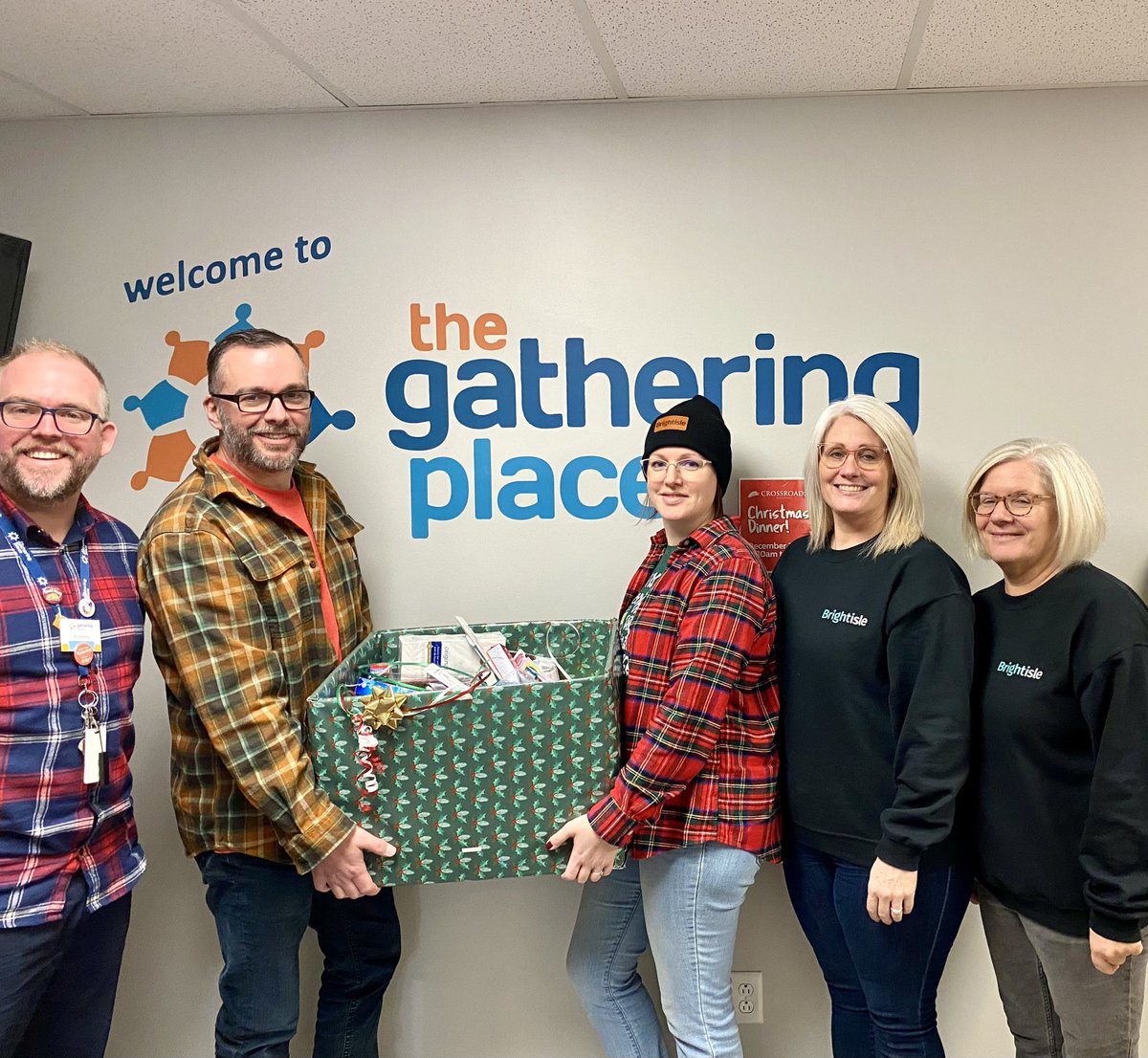 Our team spread some holiday spirit by collecting items for the Be Kind Boutique at The Gathering Place!

Thank you to The Gathering Place and their team for the services they provide. 

#Brightisle #BrightFutures