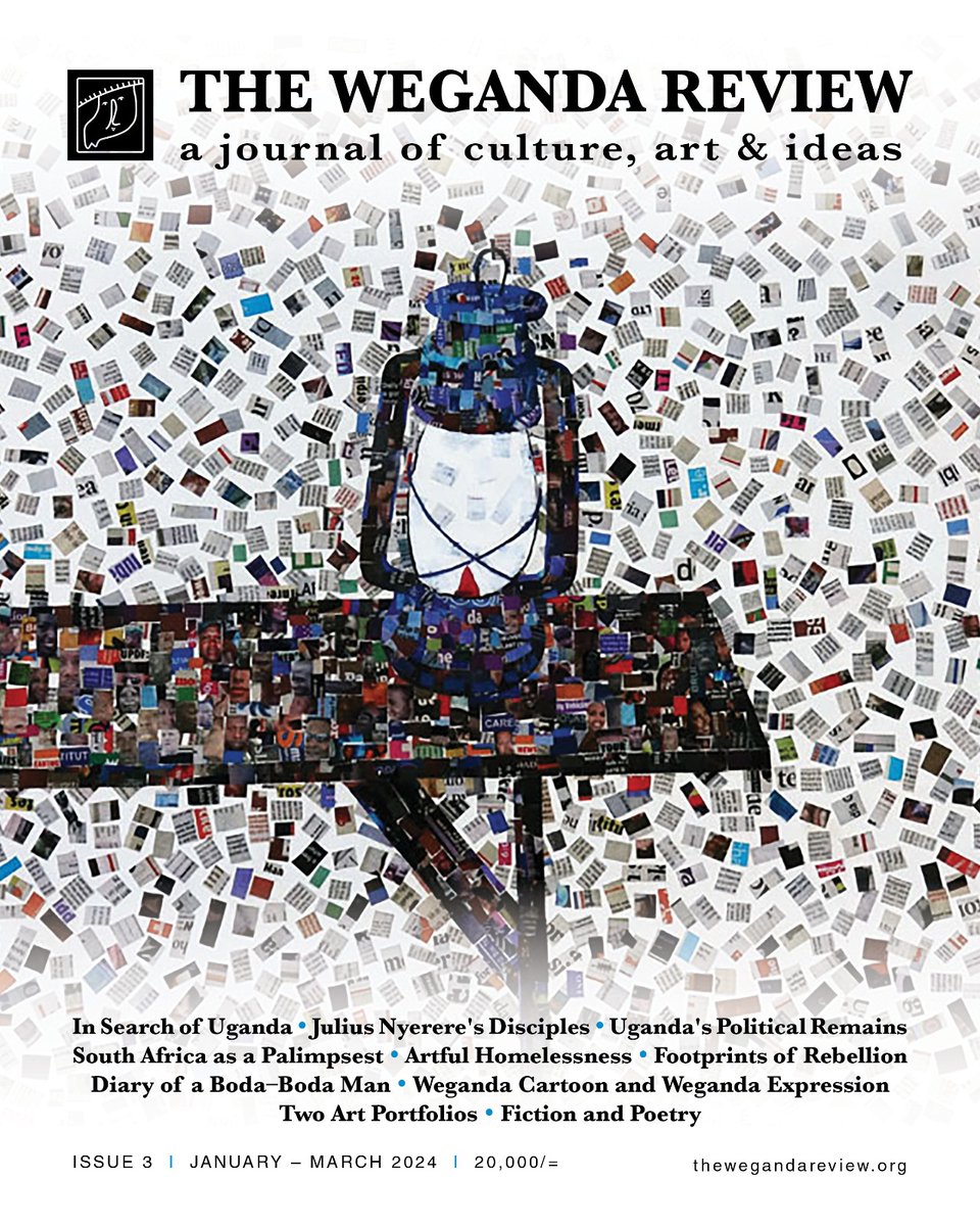 The Weganda Review (@wegandareview) on Twitter photo This astonishing issue of TWR will be published in Jan. In any event, <a href="/WegandaReview/">The Weganda Review</a> No. 3 isn't one to be missed. Cover art is by <a href="/ronexarts/">Ronex Ahimbisibwe</a>. <a href="/cobbo3/">Charles Onyango-Obbo</a>, <a href="/BBatwooki/">Barbara Barungi</a>, <a href="/PTabaire/">B.P. Tabaire</a>, <a href="/Kwezi_Tabaro/">Kwezi Tabaro</a>, <a href="/rkabushenga/">Snr. Cde. Robert Kabushenga</a>, <a href="/nyamadon/">Don Wanyama</a>, <a href="/OdokiJ/">Odoki Jimmy Acellam</a>, <a href="/GeraldBareebe/">Dr Gerald Bareebe</a>, <a href="/rachealkay29/">bookishray</a>, <a href="/JackeeBatanda/">Jackee Batanda</a> This astonishing issue of TWR will be published in Jan. In any event, <a href="/WegandaReview/">The Weganda Review</a> No. 3 isn't one to be missed. Cover art is by <a href="/ronexarts/">Ronex Ahimbisibwe</a>. <a href="/cobbo3/">Charles Onyango-Obbo</a>, <a href="/BBatwooki/">Barbara Barungi</a>, <a href="/PTabaire/">B.P. Tabaire</a>, <a href="/Kwezi_Tabaro/">Kwezi Tabaro</a>, <a href="/rkabushenga/">Snr. Cde. Robert Kabushenga</a>, <a href="/nyamadon/">Don Wanyama</a>, <a href="/OdokiJ/">Odoki Jimmy Acellam</a>, <a href="/GeraldBareebe/">Dr Gerald Bareebe</a>, <a href="/rachealkay29/">bookishray</a>, <a href="/JackeeBatanda/">Jackee Batanda</a>