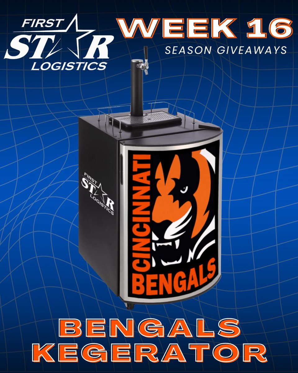 We are loving these 513 W's so much, we want to make your GameDey parties the best they can be...
Your Week 16 Season Giveaway is a custom Bengals Kegerator 🍻🐅🔥

To enter:
✅Make sure you follow us
✅RT this tweet
✅Subscribe on YouTube to FSL Media Group!

Thats it! Good luck