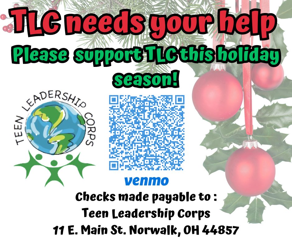Please consider a holiday donation to TLC to help our 700+ students fulfill our mission to “lead, serve and inspire the world!”