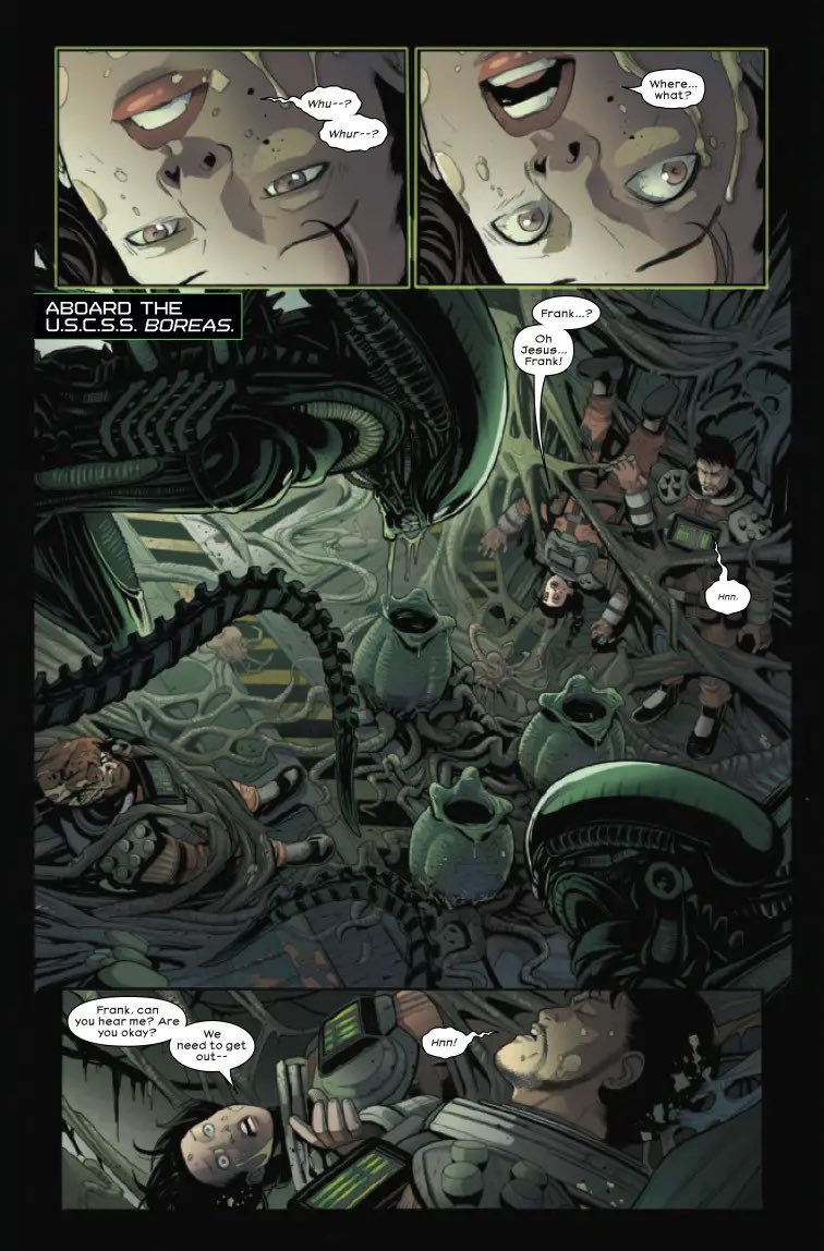 ALIEN #2 is out tomorrow! Beautiful and moody work by Andrea Broccardo and <a href="/Ruth_Redmond/">Ruth Redmond</a> 
Cover by <a href="/javierfdezart/">Javier Fernandez</a>