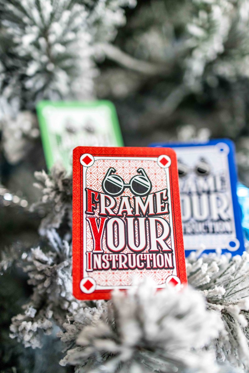 For those of you who are still dreaming about engaging students, even on your break! Happy holidays from the Frame Your Instruction Cards! #TeacherHelp #TeacherLife #TeachingStrategies