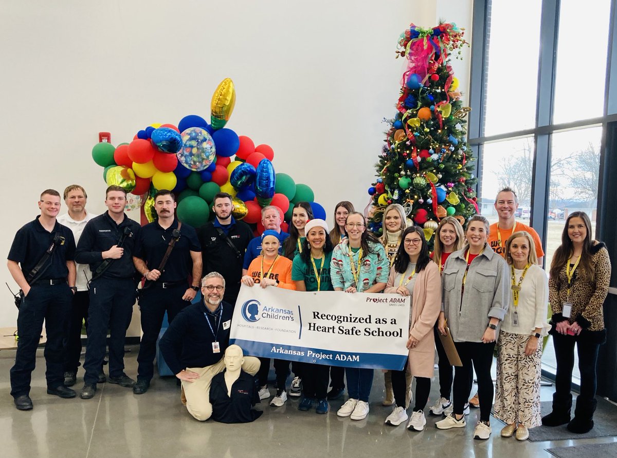129 Arkansas Heart Safe Schools! What a great year! #ProjectADAM ⁦<a href="/archildrens/">Arkansas Children's</a>⁩ ⁦<a href="/sdaleschools/">Springdale Schools</a>⁩