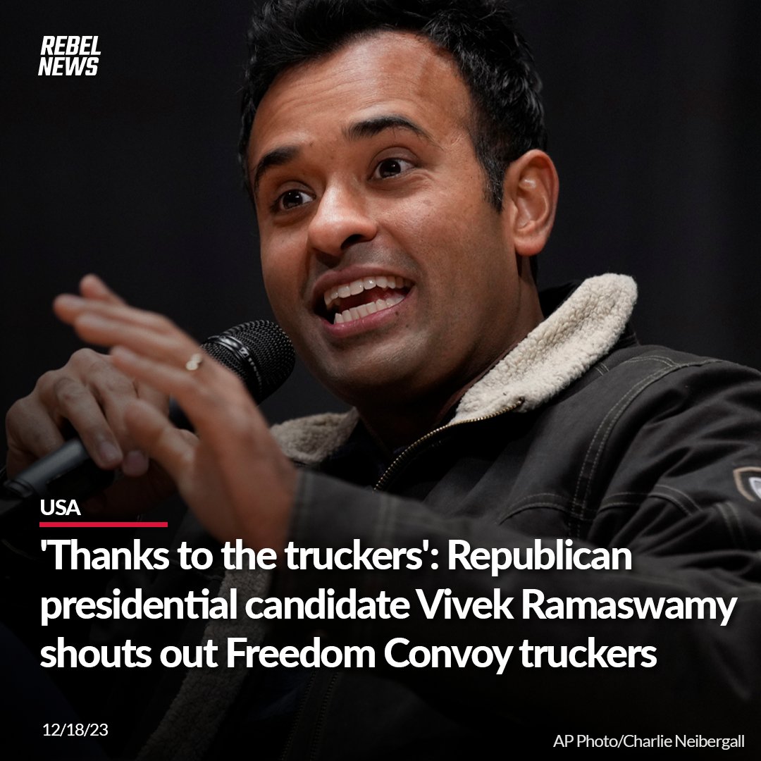 The Canadian government showed how 'authoritarian' it was by freezing Freedom Convoy protesters' bank accounts, says Vivek Ramaswamy, who praised the truckers for fighting for liberty.

MORE: rebelne.ws/41p8gy1