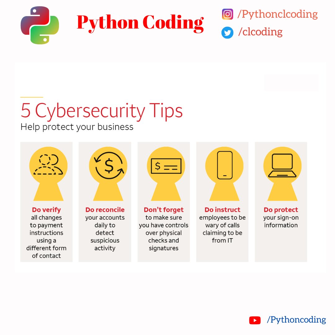 clcoding's tweet image. Cybersecurity 🛡️

Cybersecurity is not just a technical challenge; it&apos;s a shared responsibility to protect the digital world and preserve the trust we place in our interconnected society.

1. Encryption: The process of converting information into a code to prevent unauthorized…