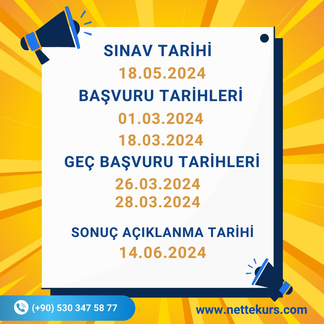 📣2024 TR/YÖS-1 SINAV TAKVİMİ AÇIKLANDI!

Detaylar için yana kaydırınız👉

#nettekurs #onlineyöskursu #tryös #yös #onlinetryösdersi #yöskontenjan #yöskontenjanlistesi #yössınavı #yöskursu #yöskitapları #yös2024 #yos #yabancıöğrencisınavı #yöshazırlık