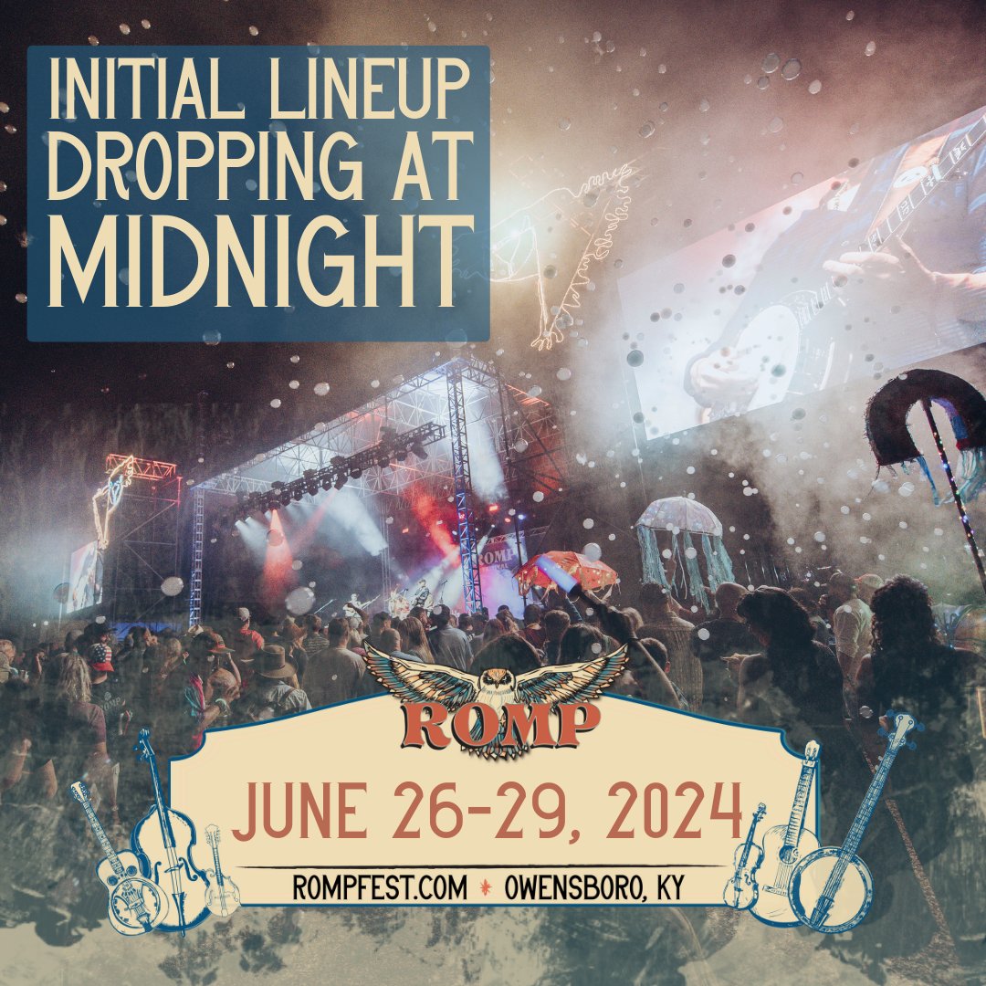 ROMPFest's tweet image. 📣 Calling all bluegrass fans! It is almost time!!

#rompfest #bluegrass #bluegrassmusic #bluegrassfestival #musicfestival #owensboro #owensboroky #campingfestival