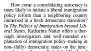 Here is my @MiddleEastJrnl review of @k_natter’s terrific book on The Politics of Immigration Beyond Liberal States, highly recommended 👇 muse.jhu.edu/pub/119/articl… ‘… not only for migration and North Africa scholars, but also to all of those in IR and comparative politics…’