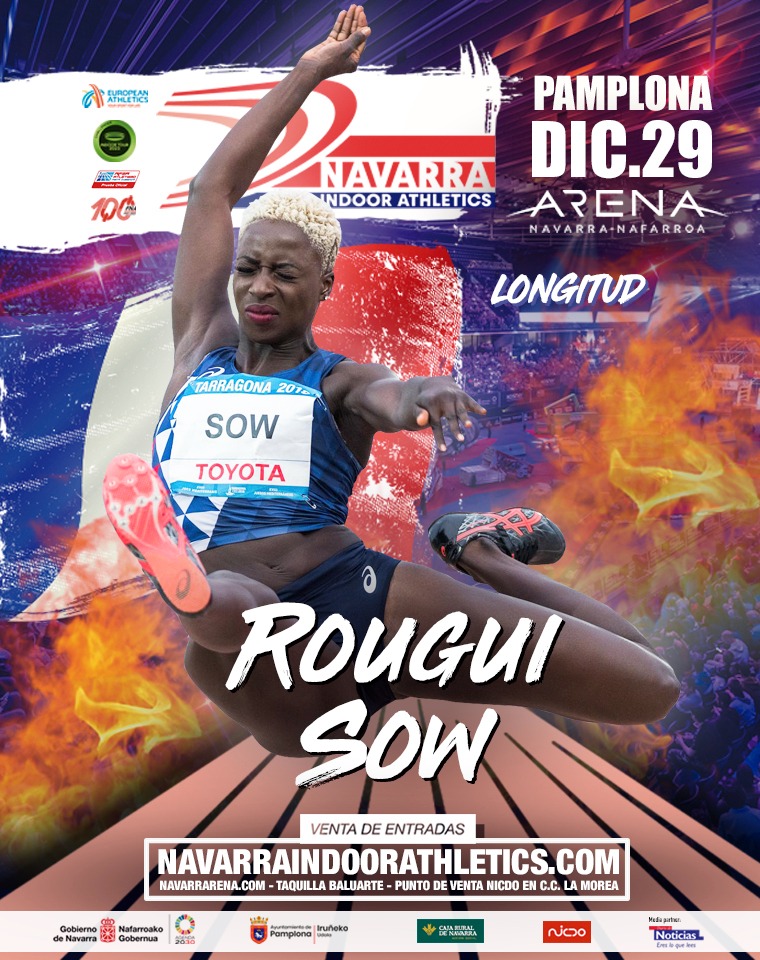 atletismoFNAF's tweet photo. 🏃‍♀️𝑹𝒐𝒖𝒈𝒖𝒊 𝑺𝒐𝒘🏃‍♀️
⭐Salto 𝐝𝐞 𝐥𝐨𝐧𝐠𝐢𝐭𝐮𝐝⭐ 

Esta atleta francesa destacará en la prueba de salto de longitud en nuestro meeting. 

Entre su palmarés destaca:
🥈Campeonato de Europa por equipos.
🥇🥇 Campeona nacional Francia. 

Viene con una marca de 6.72m. 

𝒘𝒘𝒘.𝒏𝒂𝒗𝒂𝒓𝒓𝒂𝒊𝒏𝒅𝒐𝒐𝒓𝒂𝒕𝒉𝒍𝒆𝒕𝒊𝒄𝒔.𝒄𝒐𝒎 

#NIA2023
