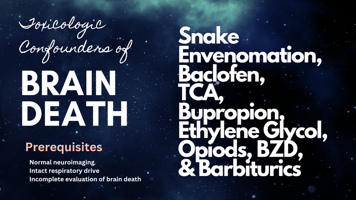 Toxicologic Confounders of Brain Death. Anything else to add to the list?

link.springer.com/article/10.100…
#NeuroTwitter #Neurocriticalcare