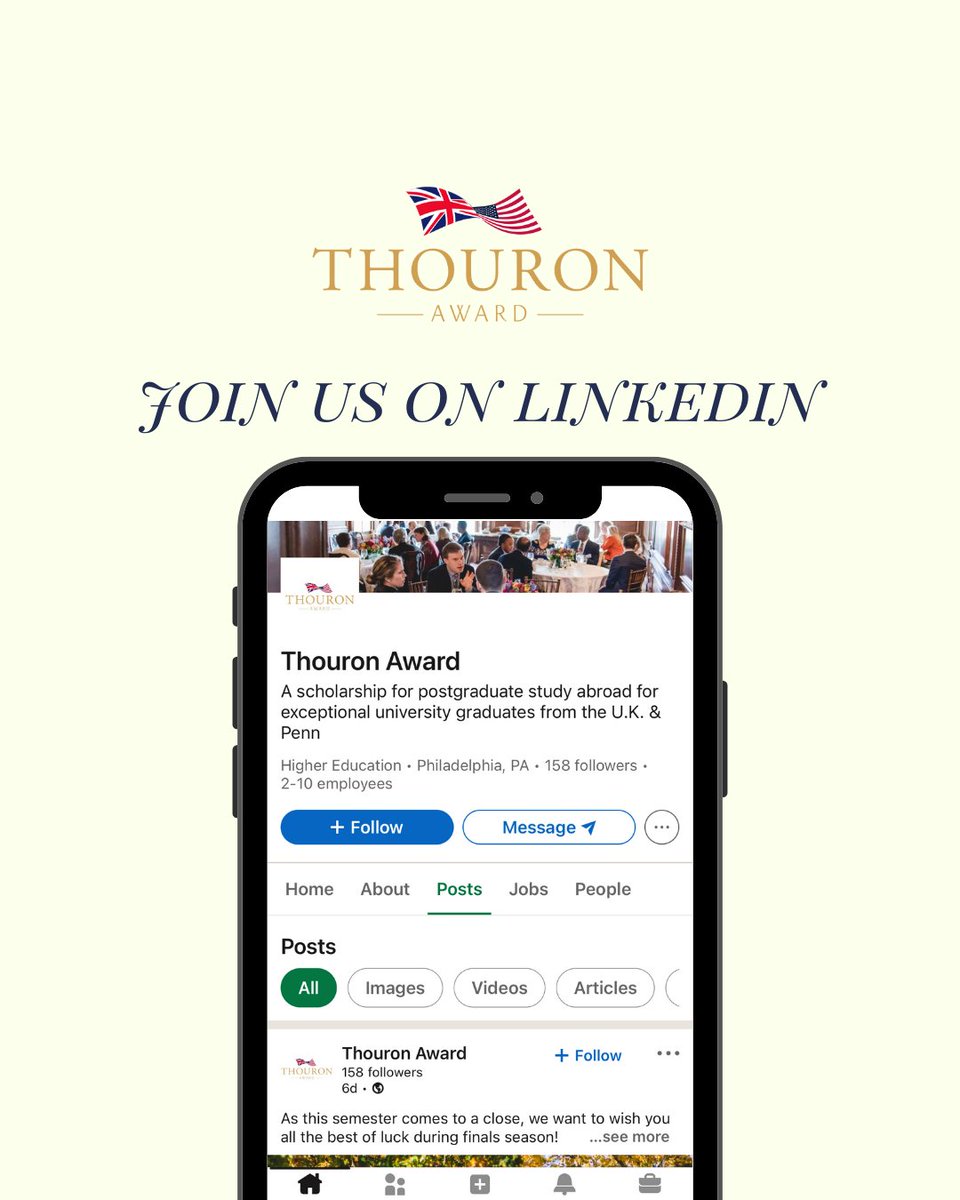 Stay up-to-date with current Scholars and our vast network of Alumni by connecting with us on LinkedIn! 

linkedin.com/company/thouro…