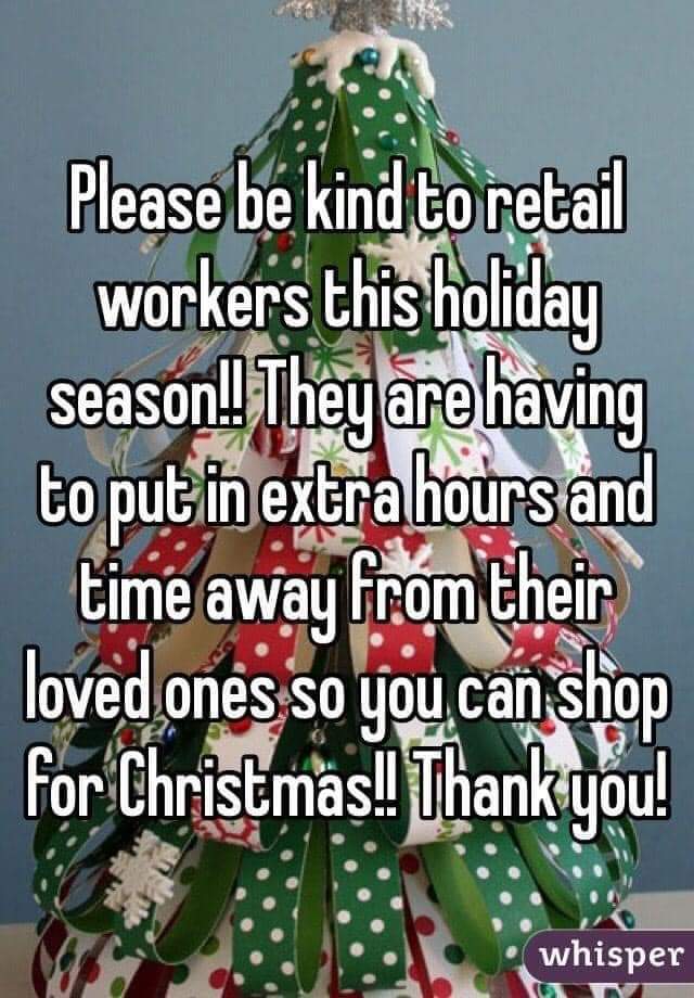 If there's a long queue, it's not their fault.
If the thing you want is sold out, it's not their fault. 
You chose to leave it until the last minute to buy your Christmas gifts. 
You have had ample time. 
So don't be a wanker. 
And don't ask stupid questions. 

#RetailWorkers